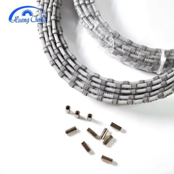 Huangchang D10.5mm Electroplated Spring And Rubber Diamond Saw Wire Saw For Reinforced Concrete - Image 3
