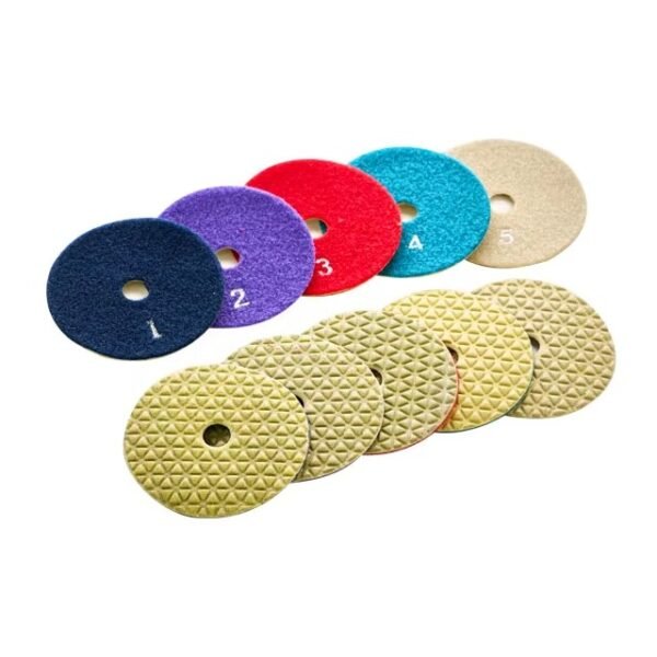 Almofadas secas para polimento de pisos de diamante Almofadas de lixa de polimento OEM personalizáveis Almofadas de apoio de grão de lustre Aplicações em pedra e granito - Image 6