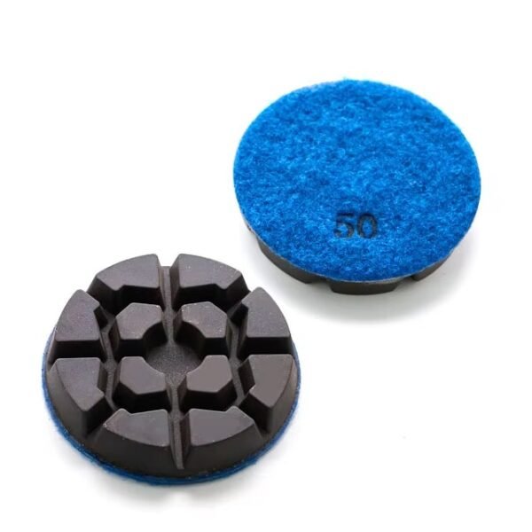 Almofadas de polimento híbrido úmido e seco com resina de diamante e discos de esmeril para pisos de concreto com - Image 4