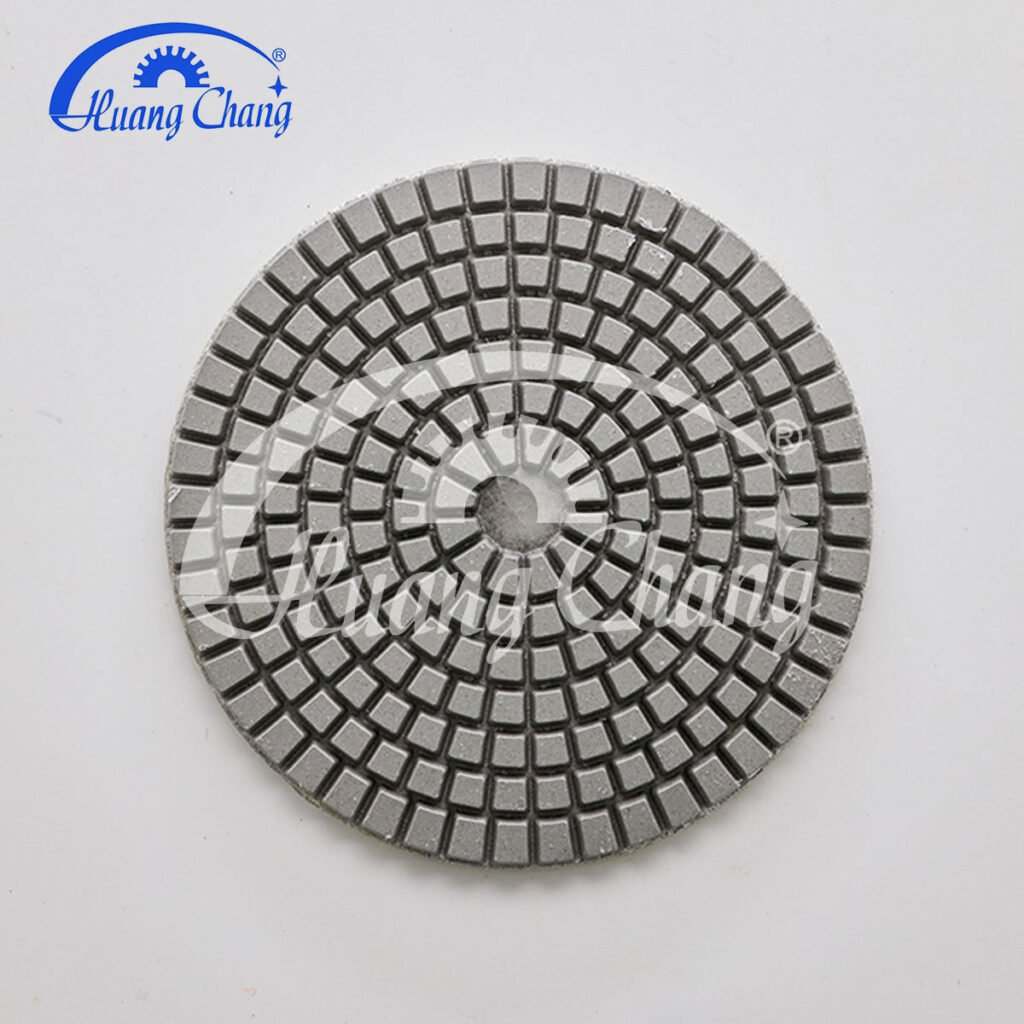 Almofadas de polimento de diamante seco de 5 polegadas para ferramentas abrasivas de concreto HC-CPP-0001-5
