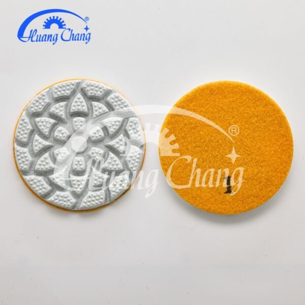 Almofadas de polimento de diamante seco branco de 4 polegadas, as melhores ferramentas para concreto hc cpp 0003 4