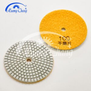 Almofadas de polimento de diamante para granito de pedra seca branca hc spp 0015