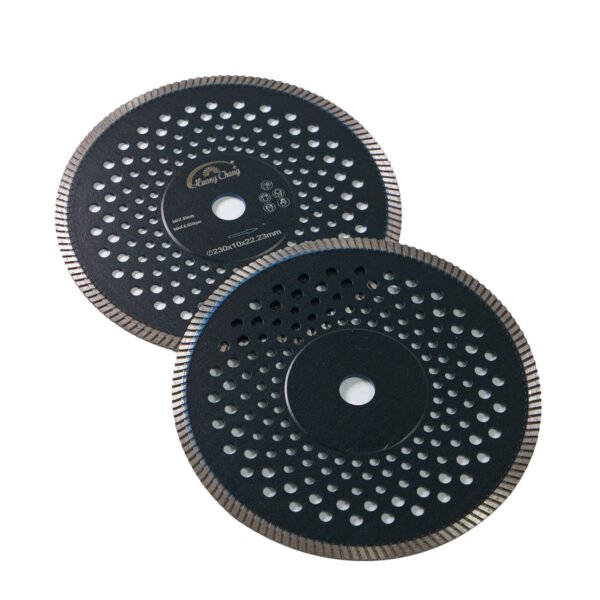 Lâmina de serra turbo diamantada silenciadora de 22,23 mm para mármore, granito e ladrilhos de pedra
