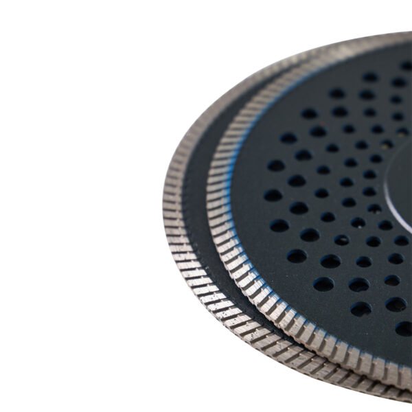 Lâmina de serra turbo diamantada silenciadora de 22,23 mm para mármore, granito e ladrilhos de pedra