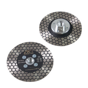 saw blade hexgonal double sided ceramic marble cutting grinding disc with flange