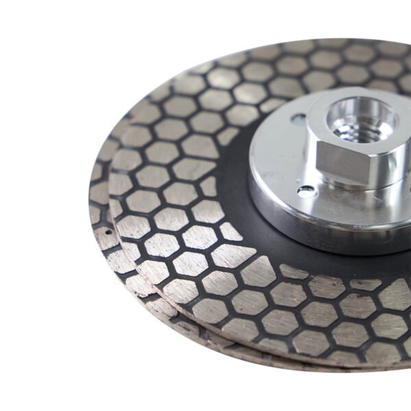 Lâmina de serra hexagonal de dupla face de cerâmica para corte de mármore com flange