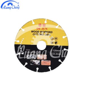 brazed yellow and black saw blade